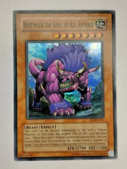 Yu-Gi-Oh! TCG Behemoth the King of All Animals FET-EN014 Unlimited Super Rare LP - Image 1