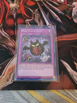 YUGIOH TCG FULL FORCE VIRUS RATE-EN078 SECRET 1ST EDITION - Image 1