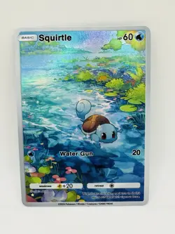 Pokemon POCKET Squirtle Kawaii illustration DIY Doujin Art Card - Image 1