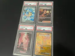 Pokemon PSA Graded 8 Card Lot- Charmander, Pikachu, Giovanni, Blastoise! 151 - Image 1