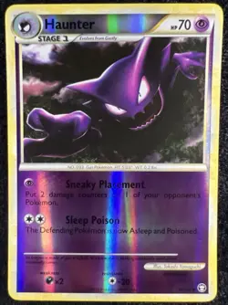 Haunter 35/102 HGSS Triumphant Reverse Holo Pokemon TCG Card - NM/LP - Image 1