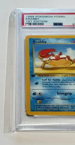 1999 Pokemon 1st Edition Fossil Krabby #51 Card WOTC TCG Gem Mint PSA 10 💎 - Image 2