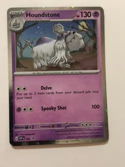 Pokemon Card SVP Promo Holographic Houndstone 042 NM - Image 1
