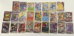 Pokemon TCG card lot 25 VMAX, Gold Rim, Rainbow - Image 1
