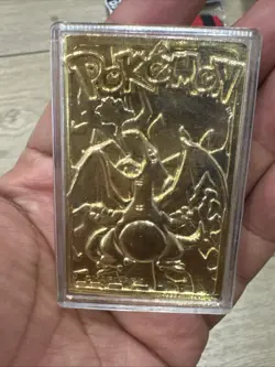 Pokemon Charizard 23k Gold Plated Trading Card 1999 Burger King With Cert & Case - Image 5