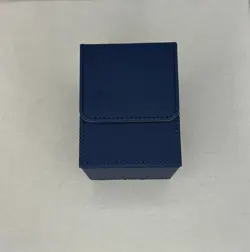 Deck Box (MTG Cards, Trading Card Case) Large Size for 100+ Cards Dice-Blue - Image 1