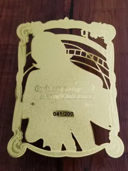 Vinsmoke Reiju - One Piece - Goddess Story Gold Metal LSP Card - #041/200 - Image 2