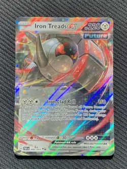 Iron Treads ex 066/091 Paldean Fates Pokemon Card MEAR MINT NM - Image 1