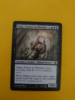 Maga, Traitor toMortals. Kamigawa rare Human Wizard Magic the Gathering Card. - Image 1