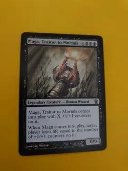 Maga, Traitor toMortals. Kamigawa rare Human Wizard Magic the Gathering Card. - Image 3