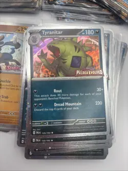 Prismatic Evolutions Lucario Tyranitar Ex Premium Box Promo Cards Only Lot Of 34 - Image 3