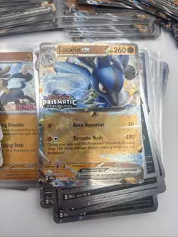 Prismatic Evolutions Lucario Tyranitar Ex Premium Box Promo Cards Only Lot Of 34 - Image 5