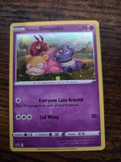Galarian Slowpoke SWSH126 Black Star Promo Holo Pokemon Card - Image 1