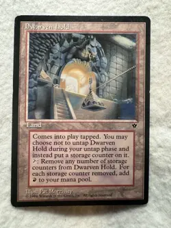 MTG - Dwarven Hold - Fallen Empires - LP - Free Shipping - Image 1