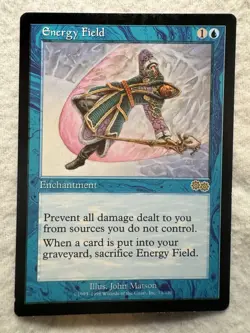 MTG - Energy Field - Urza's Saga - LP - Free Shipping! - Image 1
