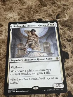 LINDEN, THE STEADFAST QUEEN Magic MTG Throne of Eldraine - Image 1