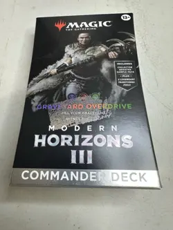 MTG Modern Horizons 3 Commander Deck Graveyard Overdrive, Sealed Box is Worn - Image 1