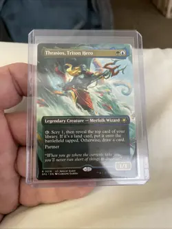 MTG - Thrasios, Triton Hero, #0016, Special Guests, Borderless Non-Foil, NM Rare - Image 1
