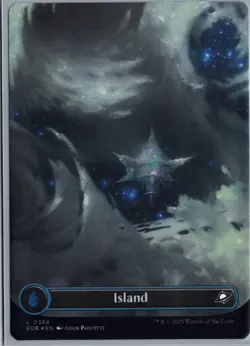 Island () (Borderless) (Galaxy Foil) L Edge of Eternities 368 NM - Image 1