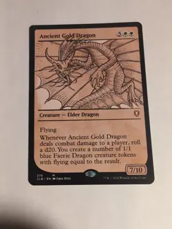Ancient Gold Dragon (Showcase) Commander Legends: Battle for Baldur's Gate... - Image 1