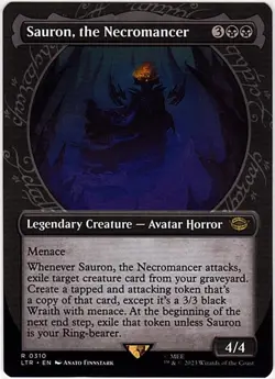 MTG The Lord of the Rings Sauron, the Necromancer Showcase (Rare) - Image 1