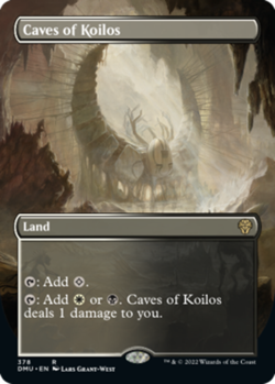 1x Caves of Koilos ~~ Borderless - Foil NM-Mint, English Dominaria United MTG Ma - Image 1