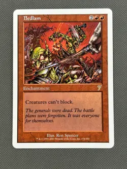 English - 1 x MTG Bedlam Seventh Edition - Image 1