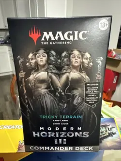 MTG Modern Horizons 3 Commander Deck Tricky Terrain Sealed - Image 1