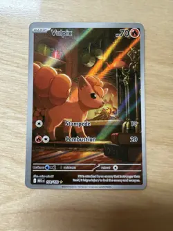Pokemon TCG Mega Evolution Vulpix 138/132 Illustration Rare NEAR MINT - Image 1