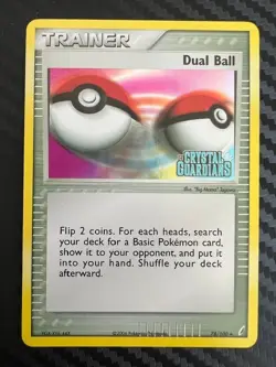 Pokemon TCG Crystal Guardians Dual Ball 78/100 Reverse Holo LP - Image 1