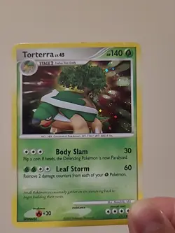 Pokemon TCG Torterra 17/130 Diamond and Pearl LP Holo English - Image 3