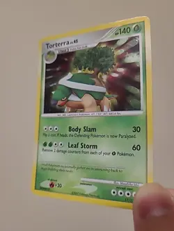 Pokemon TCG Torterra 17/130 Diamond and Pearl LP Holo English - Image 4