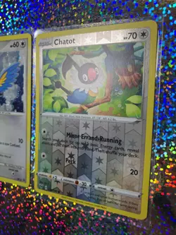 2007 Pokemon TCG Diamond & Pearl Cosmos Holo Promo DP14 Chatot With a Holo Swirl - Image 3