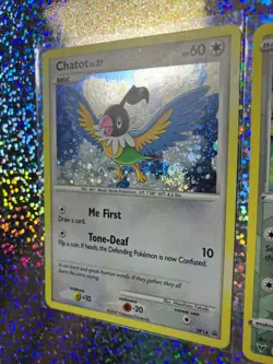 2007 Pokemon TCG Diamond & Pearl Cosmos Holo Promo DP14 Chatot With a Holo Swirl - Image 5