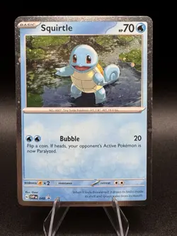 Pokemon TCG Scarlet & Violet 151 Squirtle Cosmos Holo Black Star Promo - SVP048 - Image 1