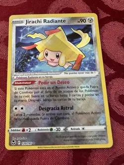 Radiant Jirachi #120/195 SWSH12: Silver Tempest Radiant Rare Pokemon Spanish - Image 1