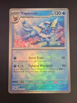 Pokemon TCG - Vaporeon (Master Ball Pattern) 022/131 Sv: PE Holo - Image 1