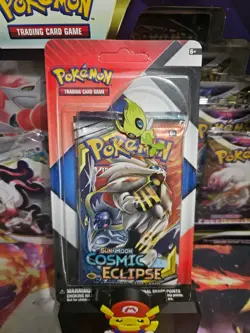Pokemon TCG 2 Pack Blister Cosmic Eclipse/Chilling Reign With Pin - Image 1