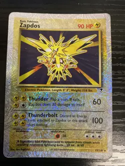 Zapdos 19/110 Legendary Collection Reverse Holo Rare 2002 Pokemon LP - Image 1