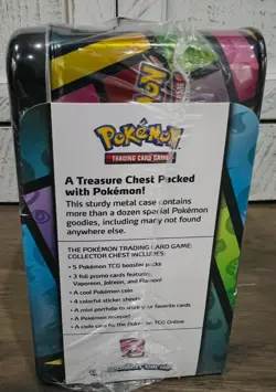 2021 RELEASE! MINT, SEALED Pokemon TCG - Eevee Collector's Chest Lunchbox Tin 820650809514 - Image 3