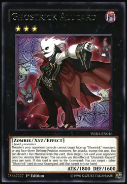 Yu-Gi-Oh! - Wing Raiders Ghostrick Alucard 2016 WIRA-EN046 Rare 1st Edition - Image 1