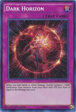 Yugioh! LP Dark Horizon - MVP1-ENS26 - Secret Rare - 1st Edition Lightly Played, - Image 1