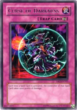Yugioh! LP Curse of Darkness - DR2-EN107 - Rare - Unlimited Edition Lightly Play - Image 1