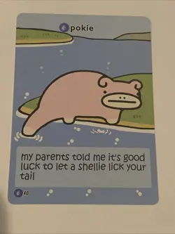 Pokiebubies 1st Edition Slowpoke #40 Derpy Fan Art Card - Image 1