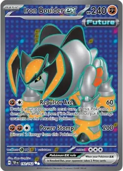 Iron Boulder ex 192/162 Temporal Forces TEF Pokemon Card NM - Image 1