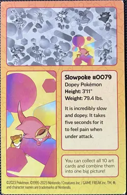 PUZZLE PIECE Slowpoke #79 - Scarlet & Violet 151 Pokemon Art Card 2023 - Image 2