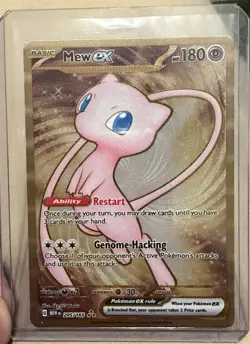 2023 Pokemon 151 Metal Card Promo Mew EX #205/165, Near Mint to Mint - Image 1