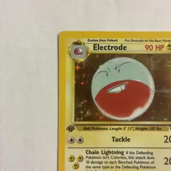 1st edition Electrode 2/64 Holo Rare Jungle Card LP Pokemon TCG - Image 4