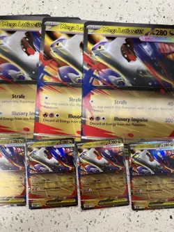 Mega Latias Ex Lenticular Jumbo Promo 011 - Mega Evolution Lot Of 6 Cards - Image 2