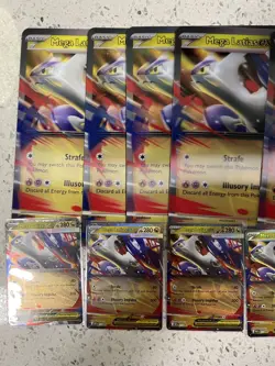 Mega Latias Ex Lenticular Jumbo Promo 011 - Mega Evolution Lot Of 6 Cards - Image 3